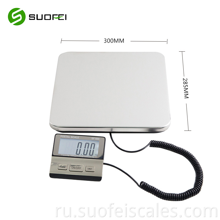 SF-888 Suofei New Design SS Platform Platform Electronic Digital Postal Weight Postal Scale